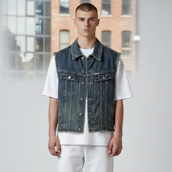 Calvin Klein Other - Vintage Calvin Klein Jeans Men's Dark Blue Denim Vest Dead Stock